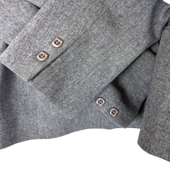 Vtg 80s Pendleton Women’s Petite Large? Gray Wool Blazer Jacket Wool USA - Picture 5 of 10